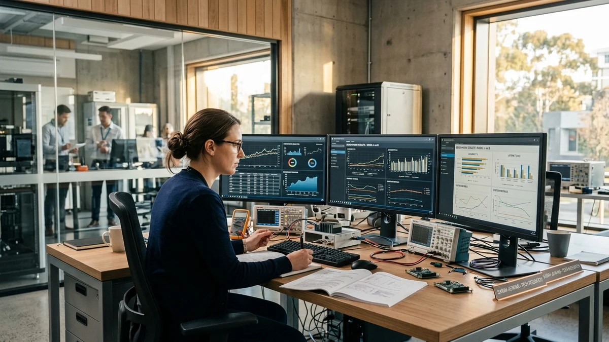 AI Credits Hub research laboratory and technical verification workstation