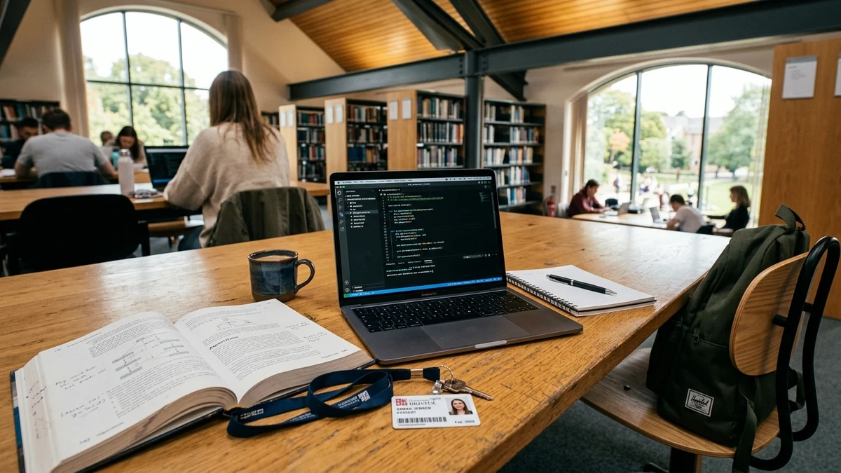 Cursor student developer workstation with academic credentials and IDE